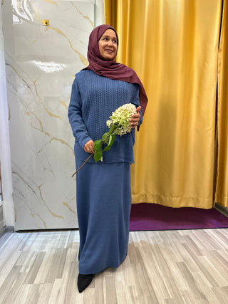 Strickkleid- Set