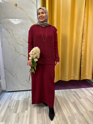 Strickkleid- Set