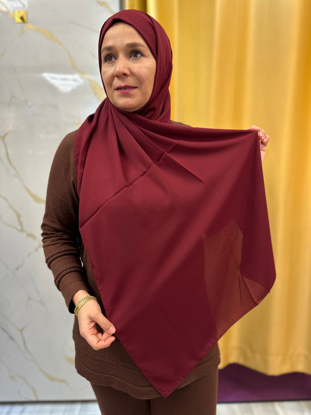 Krepp Hijab