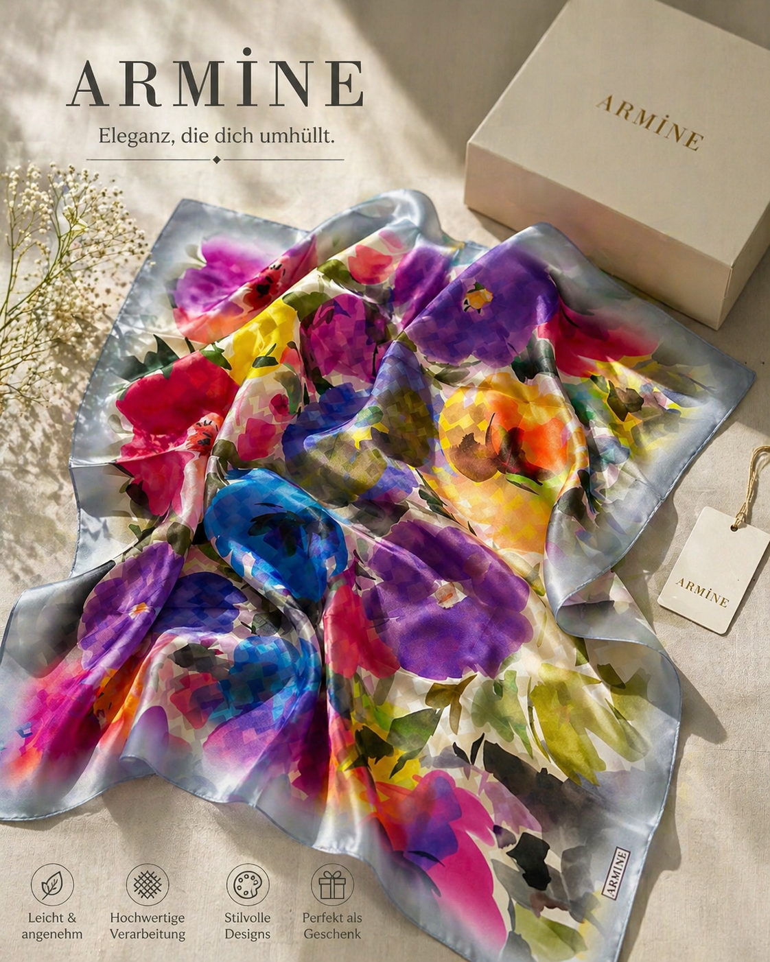 ARMINE - Seide Twill