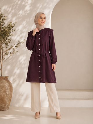 Rüya moda- Tunika aus Modal-Tüll