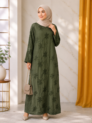 Dezent besticktes Kleid