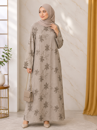 Dezent besticktes Kleid