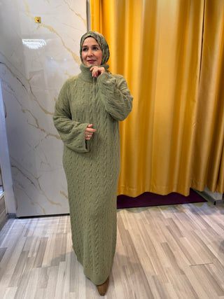 Zopfstrickkleid
