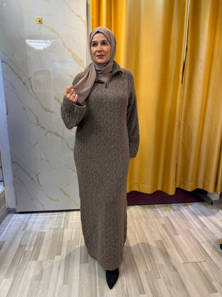 Zopfstrickkleid