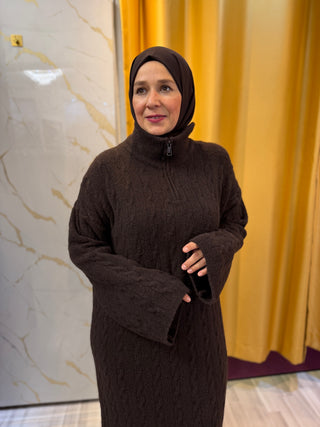 Zopfstrickkleid