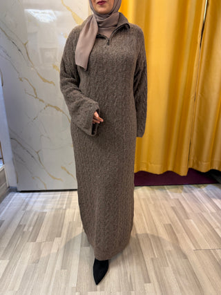 Zopfstrickkleid