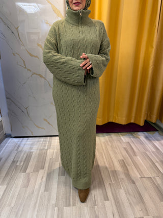 Zopfstrickkleid