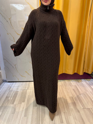 Zopfstrickkleid